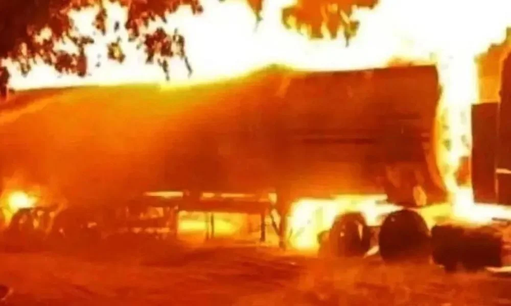 Explotó un camión cisterna en Mendoza y murieron dos empleados. Foto LM Neuquén