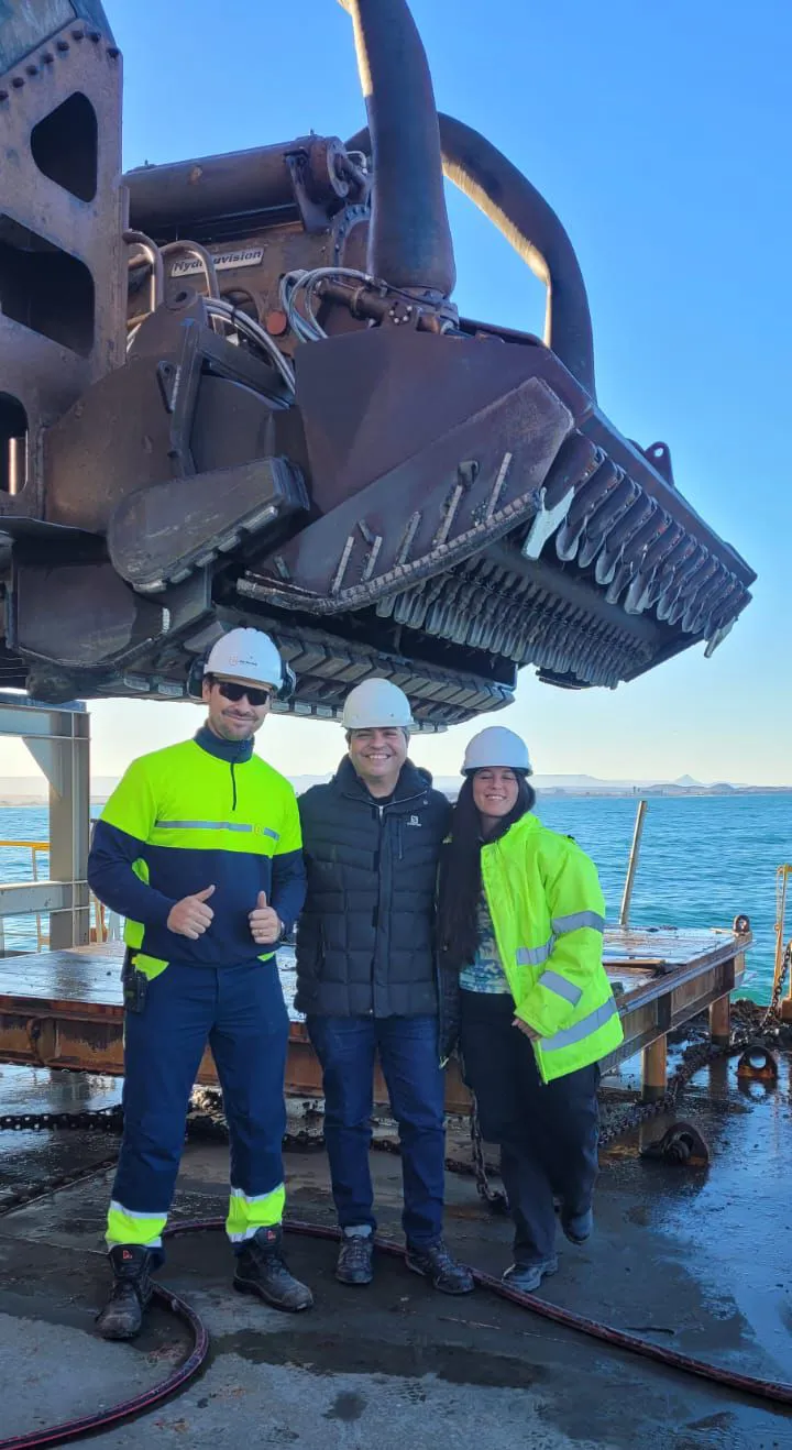 Finalizo el dragado del puerto de Comodoro Rivadavia