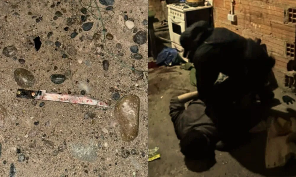 Atacó a su pareja y a otra persona con un cuchillo