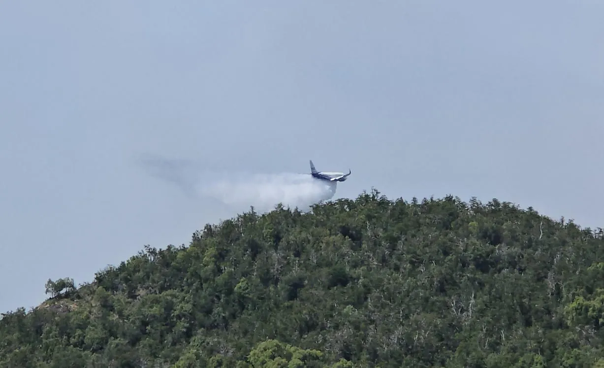 incendio en Los manzanos Nahuel Huapi