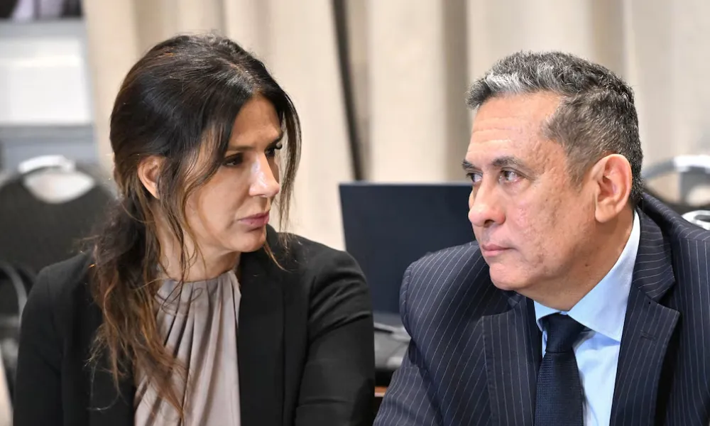 Julieta Makintach y su abogado Darío Saldaño