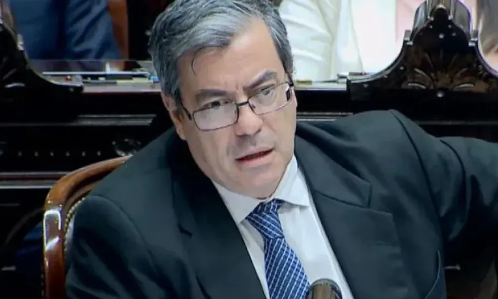 El presidente del bloque de UxP, Germán Martínez
