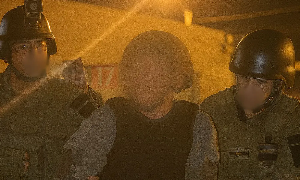 Imágen ilustrativaa detención del acusado del crimen de Tagariello generada por LA17