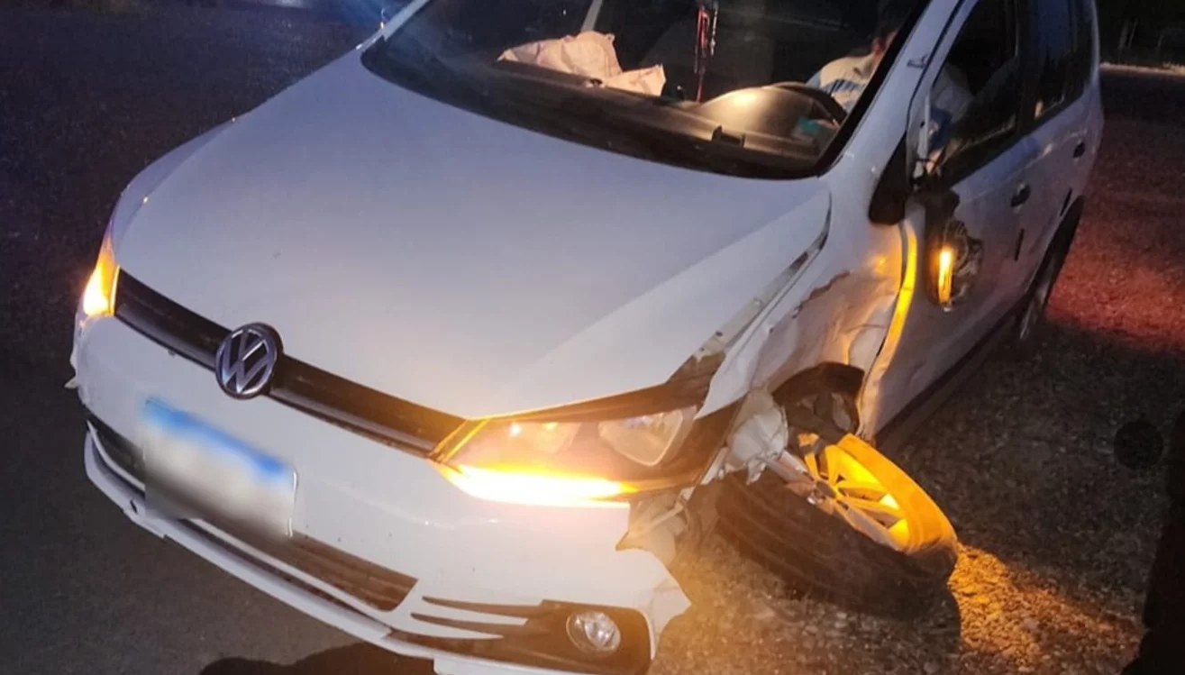 Volkswagen Surán siniestrada en el accidente