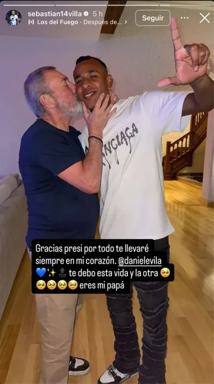 El delantero colombiano publicó un mensaje de despedida en Instagram