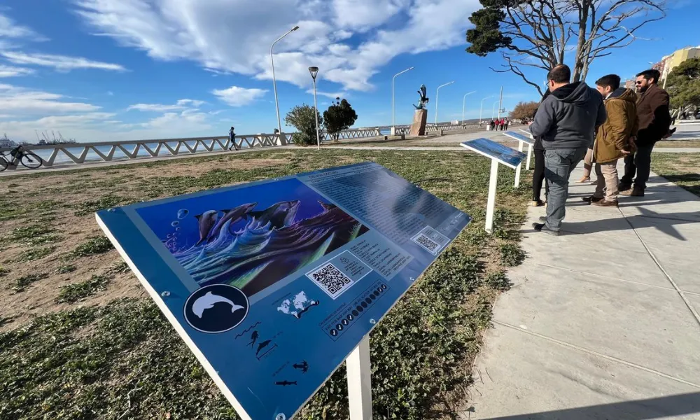 Nueva cartelería con realidad aumentada en Puerto Madryn