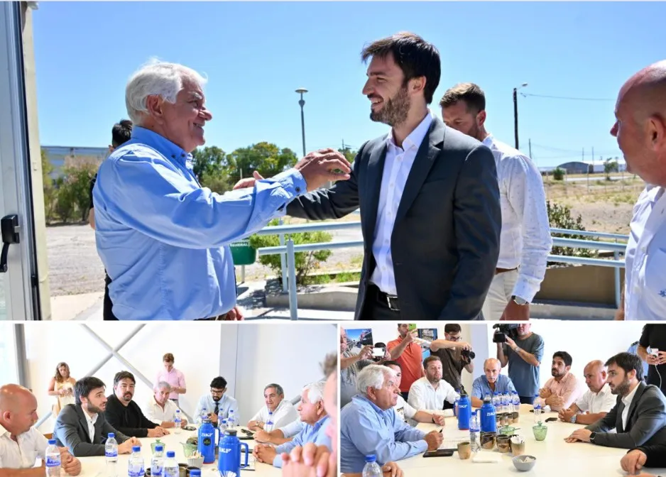 Oscar Dethier recibe a Ignacio Torres y a Gustavo Sastre en la sede de la CIMA