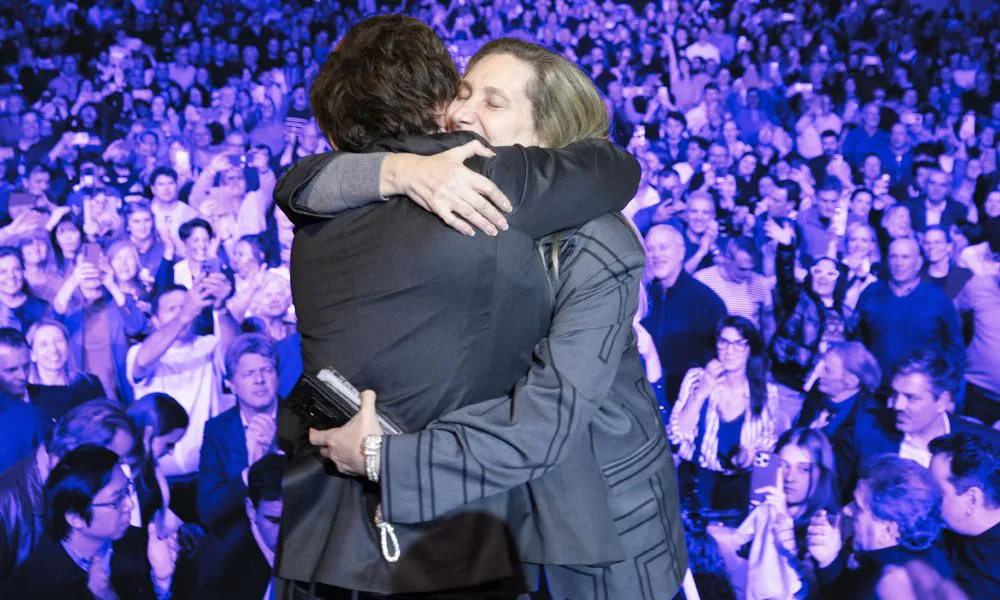 Javier y Karina Milei