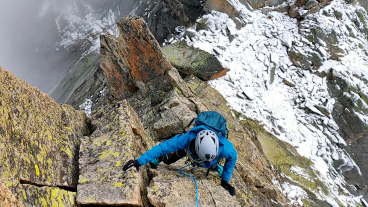 Aiguille du Peigne, el lugar donde ocurrió el dramático accidente. (Foto: Chamonix Guides).