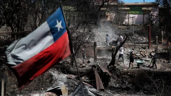 Viviendas arrasadas por el fuego