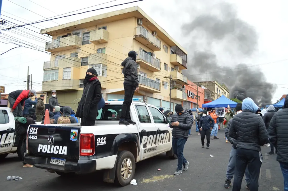 Protestas de la policía de Misiones