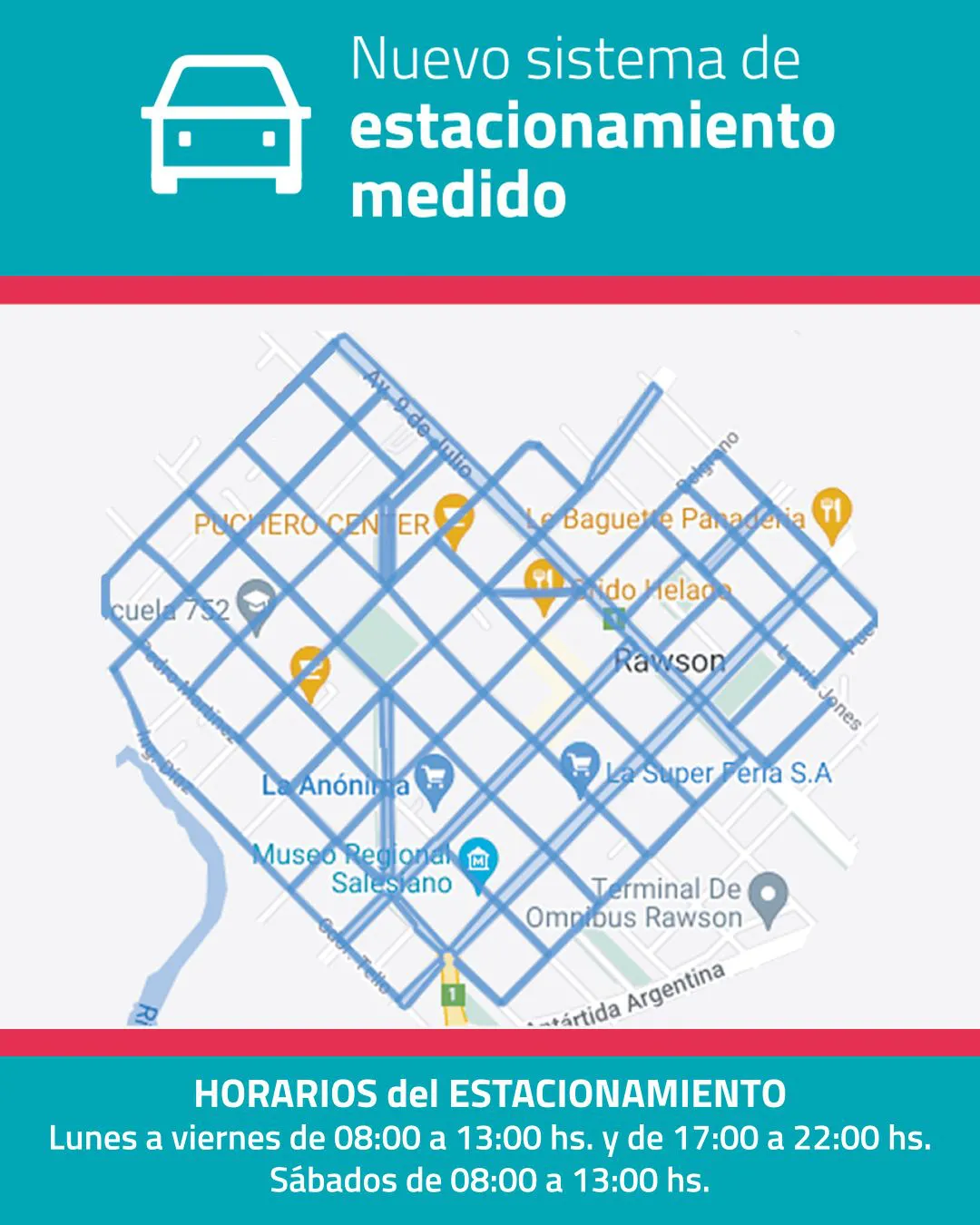 Horarios del estacionamiento