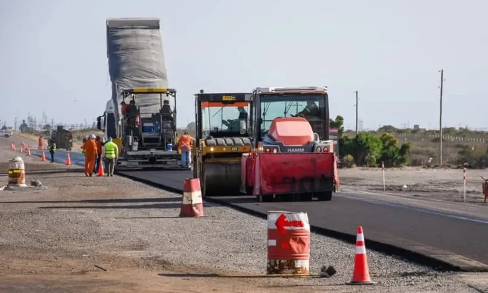 repavimentación del acceso norte a Madryn