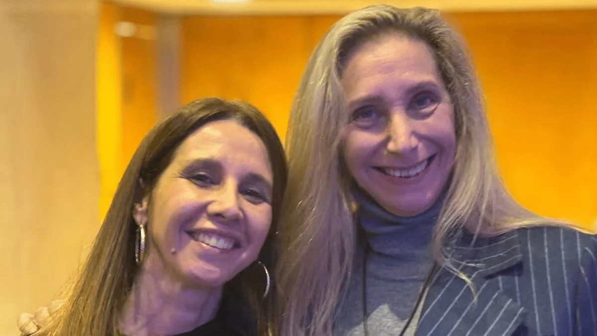 Pilar Ramírez y Karina Milei. Foto CEDOC Revista Noticias