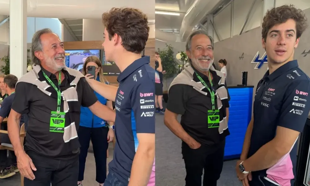 Visita de Guillermo Francella a Franco Colapinto