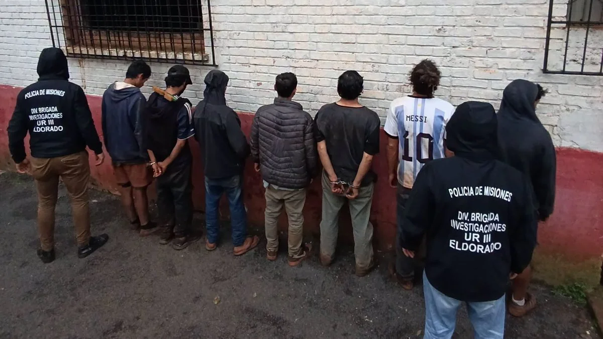 Siete detenidos en Eldorado por intento de robo