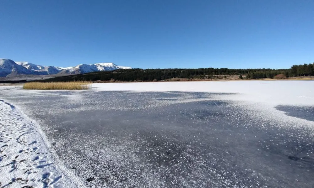 Laguna La Zeta congelada