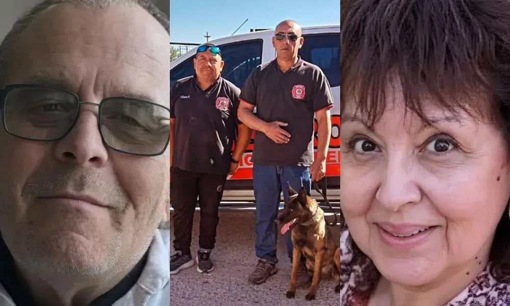 Bomberos de Trelew participan en la búsqueda de la pareja desaparecida en Comodoro