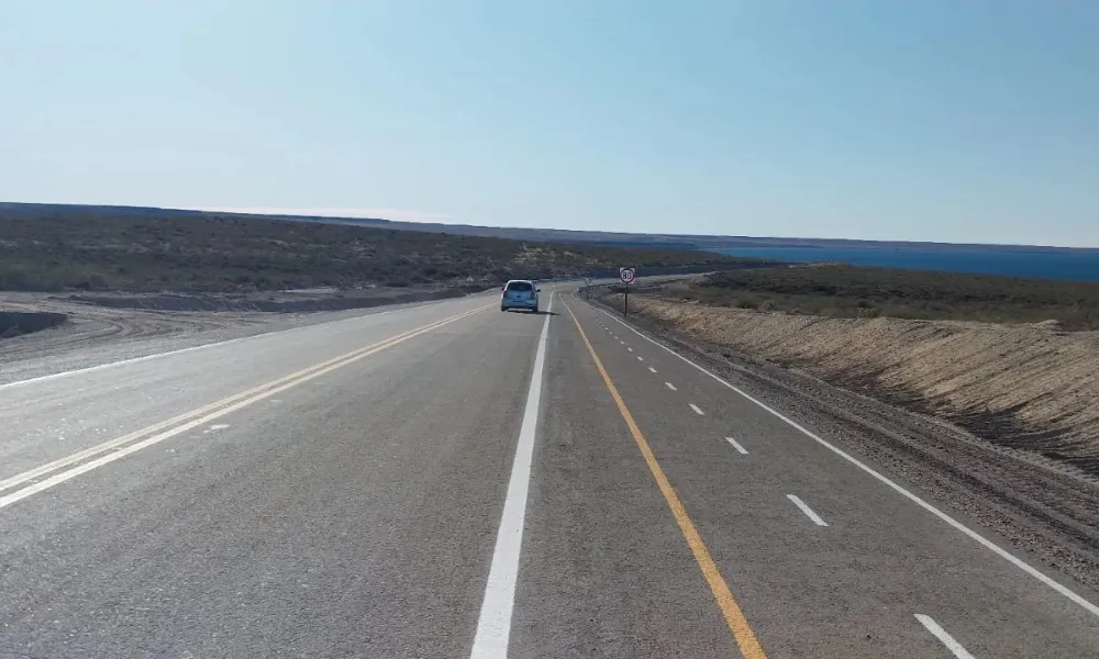 Tramo asfaltado ruta 42