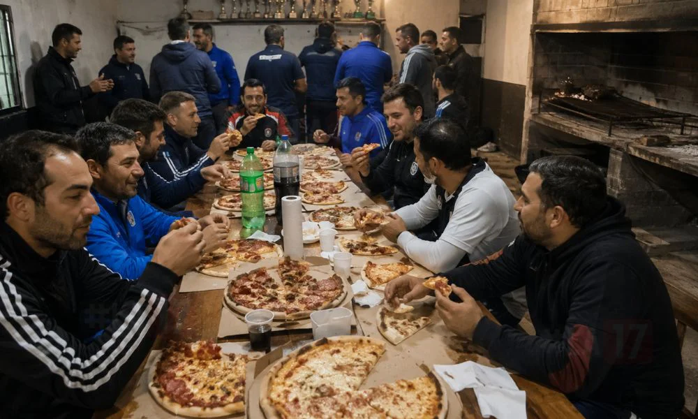 La pizza libre destrona al asado en los terceros tiempos. Imagen creada por #LA17
