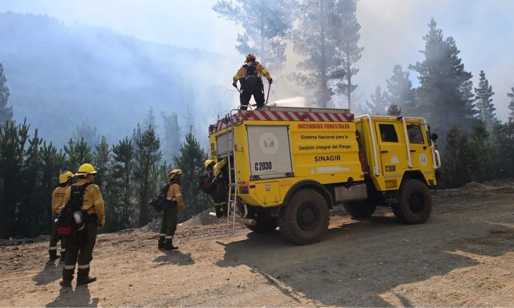 Incendio en Puerto Patriada