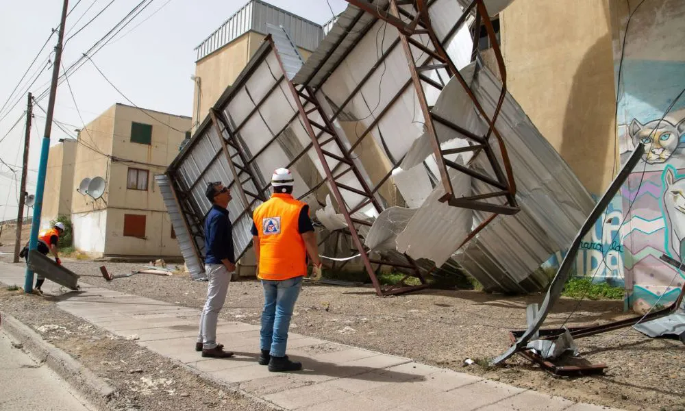El viento azota en Comodoro Foto Defensa Civil