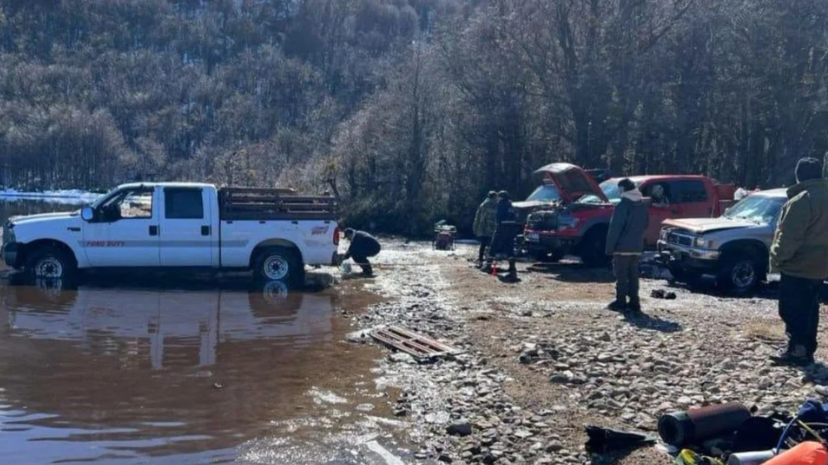 Rescataron la camioneta del Lago La Plata