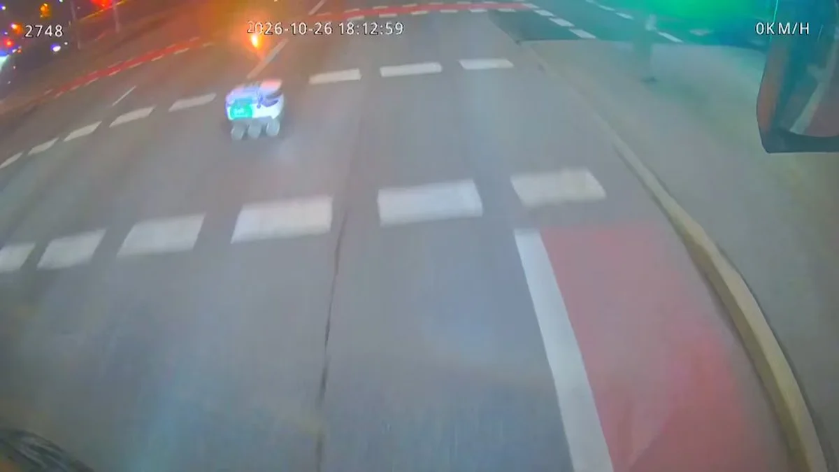 El robot cruzo en rojo