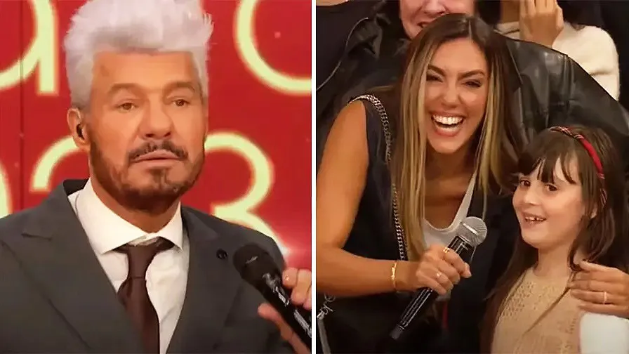 Marcelo Tinelli- Flopy Tesouro y su hija Moorea