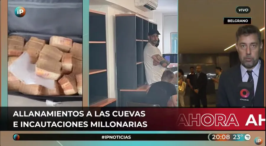 Leo Fariña en allanamiento