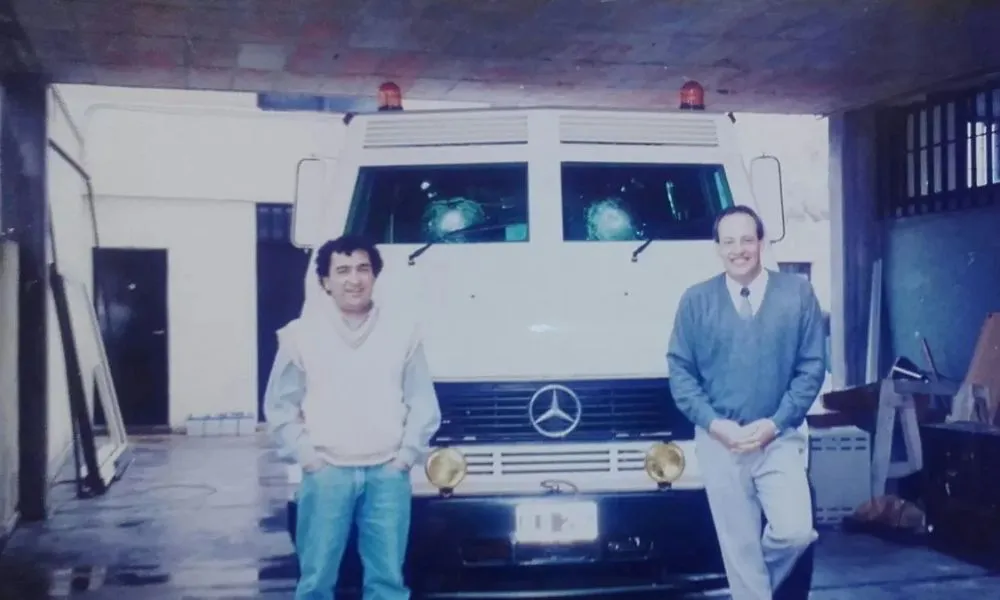 Asalto al blindado. Foto: El Patagónico.