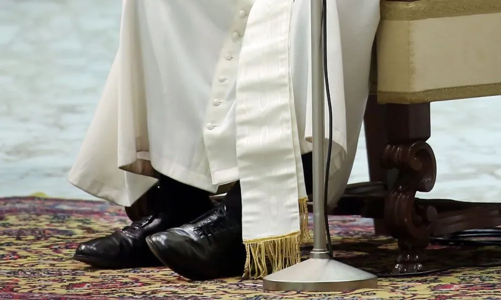 El mismo par de zapatos traídos de Buenos Aires