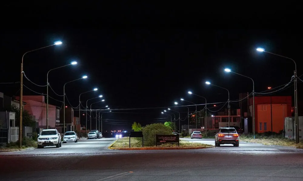 Nueva luminaria en Rawson