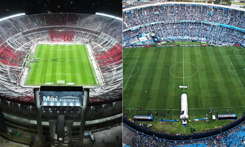 Estadios de River y Racing