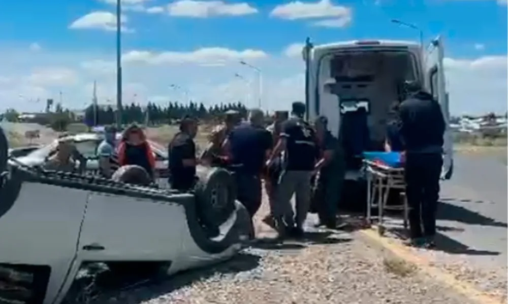 camioneta volcada