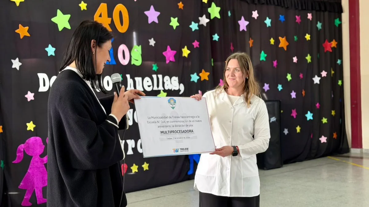 La Escuela 164 del barrio Los Aromos de Trelew celebró sus 40 años