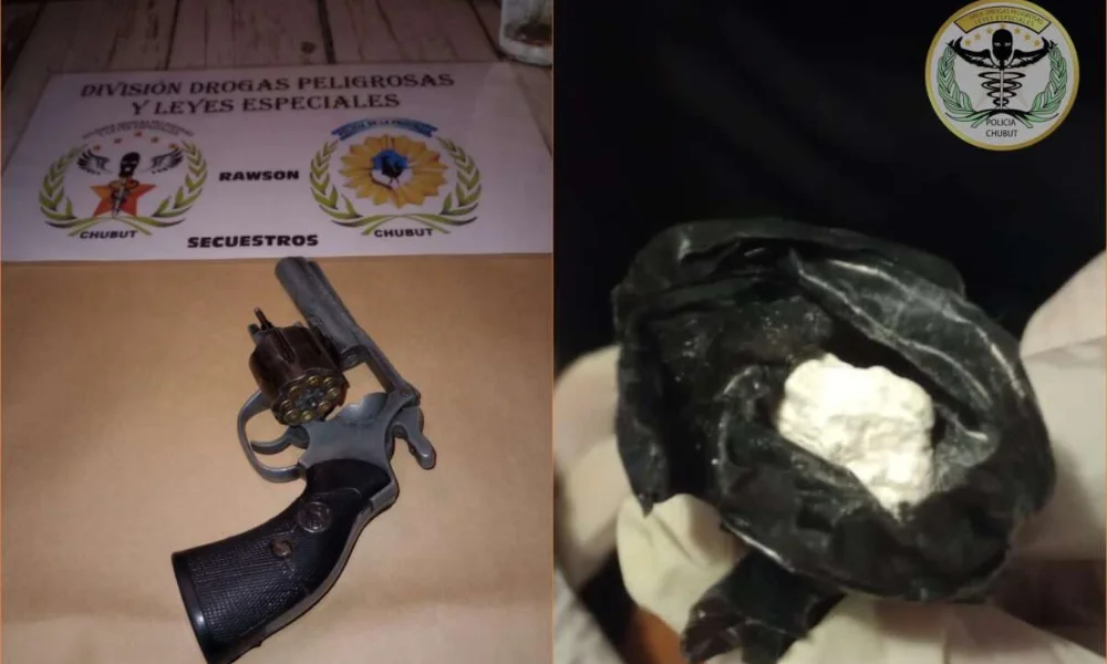 Secuestro de arma y droga