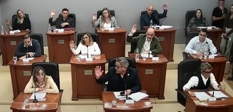 Concejales votación