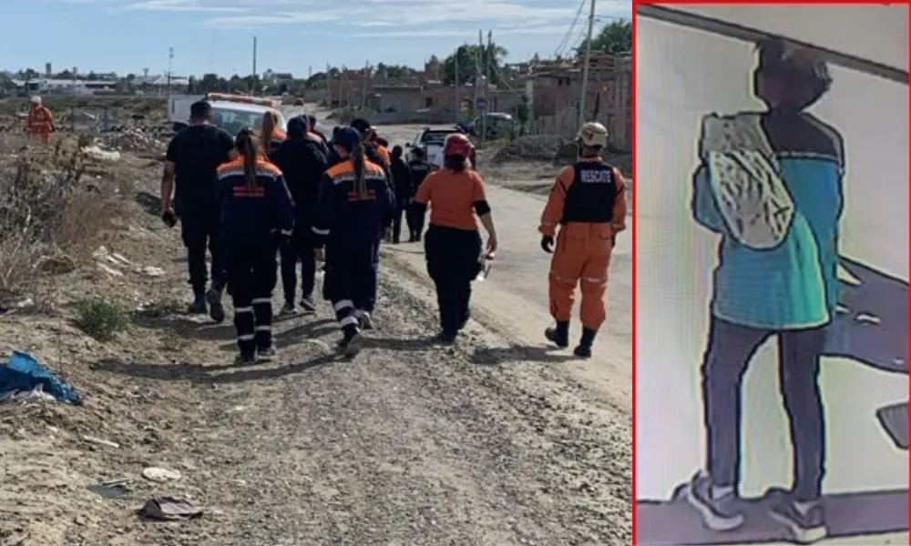 última imagen de Eva tomada por cámara de seguridad