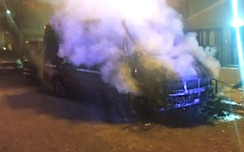 Se incendio mientras dormía
