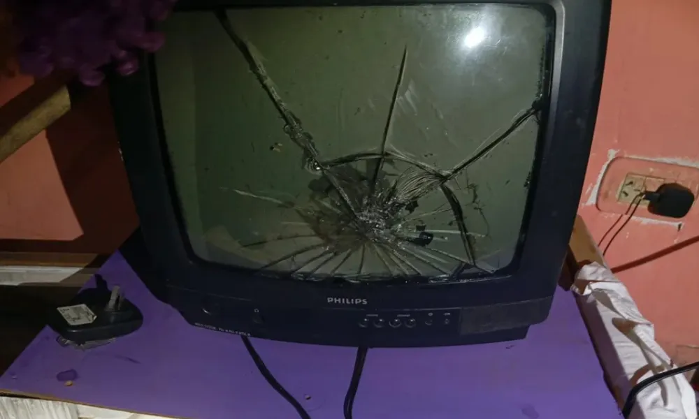 Destrozos en una vivienda