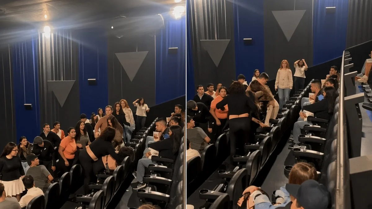 Pelea en un cine