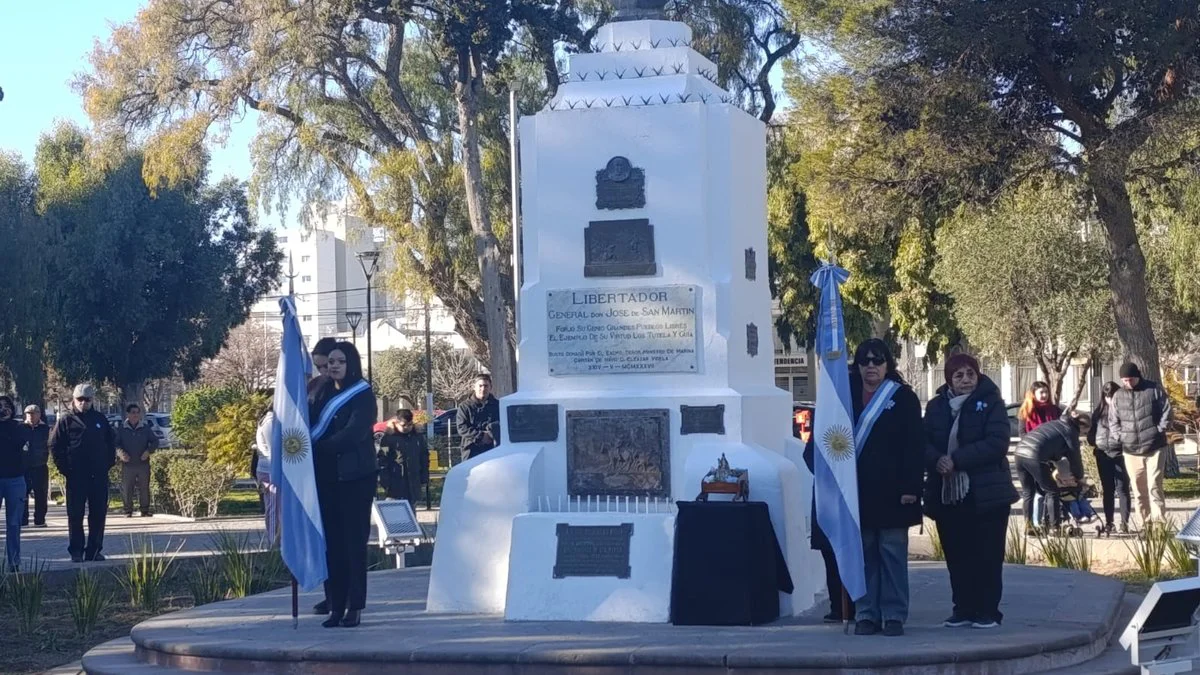 Acto en Madryn por los 176 años de la muerte de José de San Martín