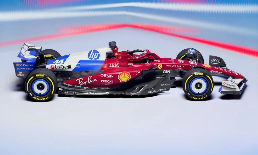 Modelo de Ferrari con colores alternativos