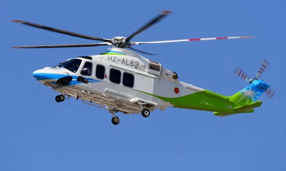 Helicóptero de Aramco. Imagen ilustrativa Infobae