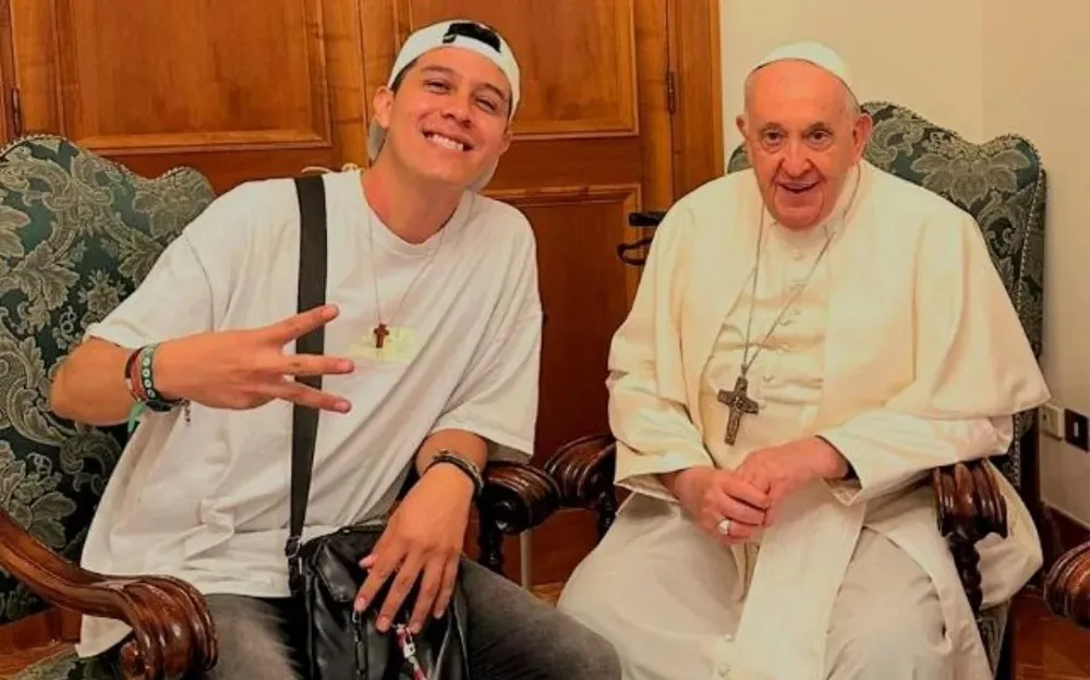 Andres Castellano con Francisco