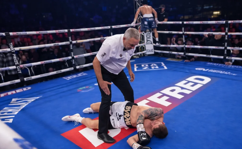 Byrne derribado en el séptimo round