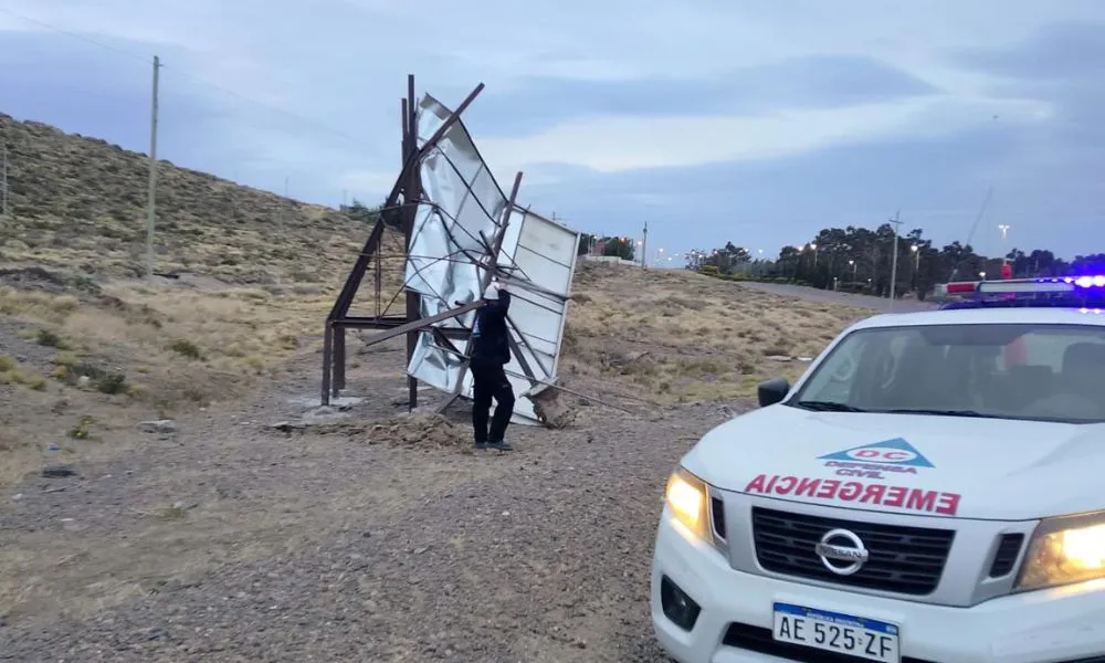 Temporal de viento en Comodoro