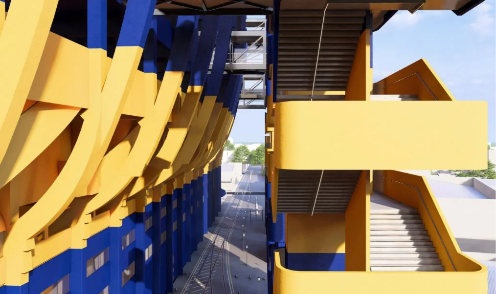 El club difundió renders oficiales con nuevas torres y accesos.