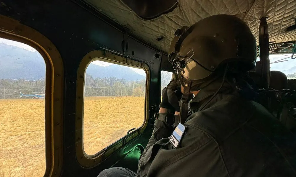 Ejercito Argentino en los incendios del Parque Los Alerces